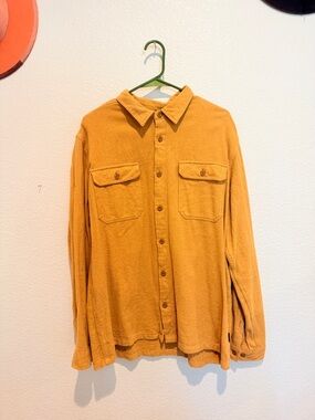 Patagonia Mustard Yellow Casual Button-Down Shirt